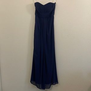 David’s Bridal strapless formal dress size 2